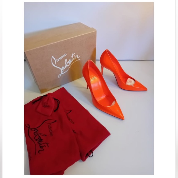 NEW IN BOX NEON ORANGE LOUBOUTINS 🧡🧡 - Picture 6 of 10